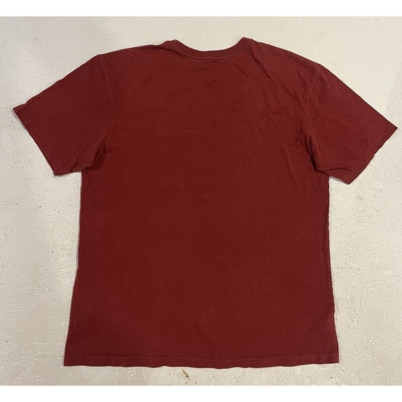 Patagonia T-Shirt Men's Size L Red Logo Regular Fit Crew Neck Short Sleeve - Picture 10 of 10